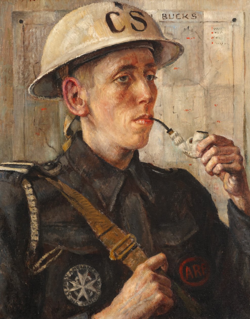 Air Raid Precautions Superintendent McGill by Nora Lucy Mowbray Cundell