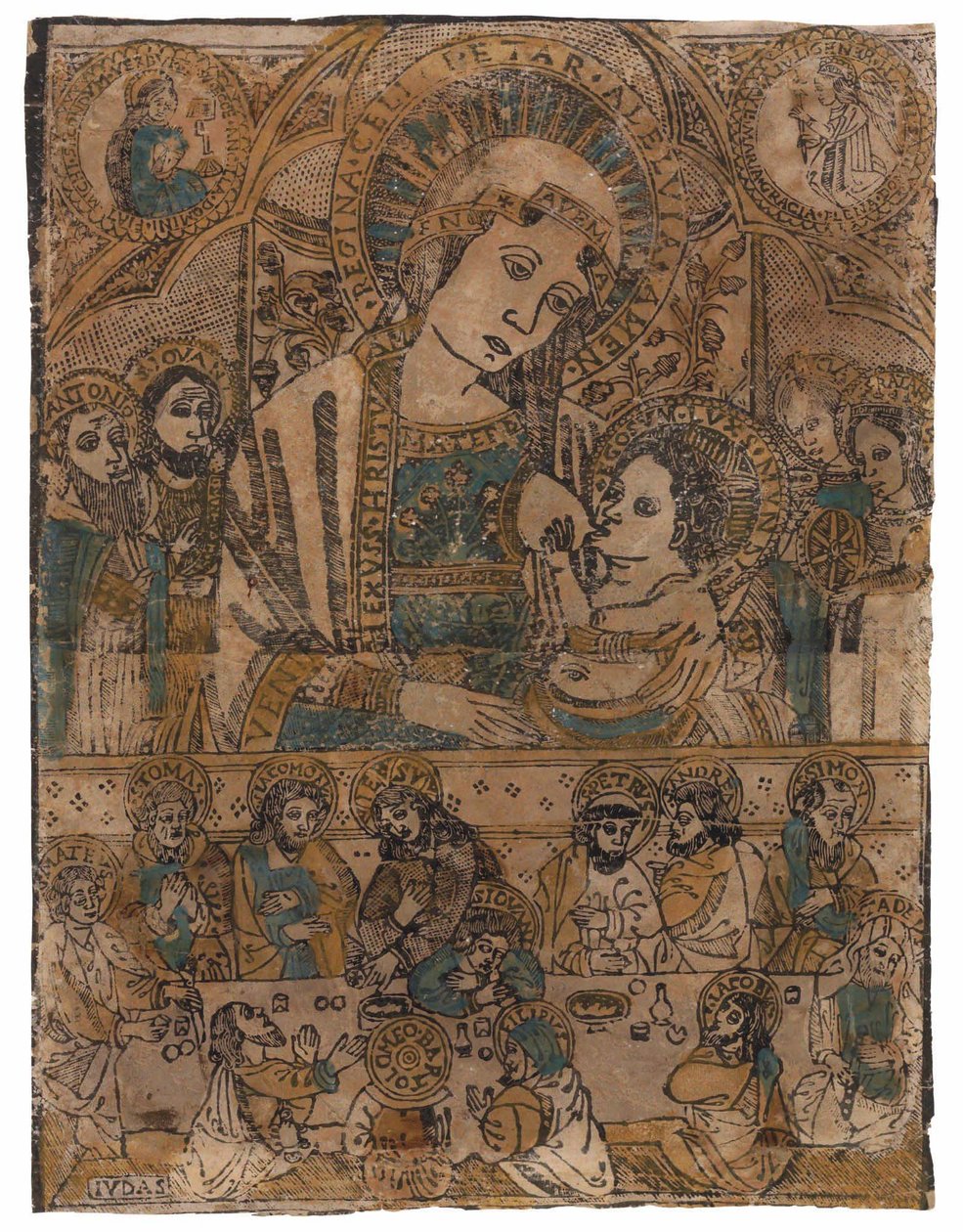 Madonna Lactans with the Last Supper by Northern Italian School