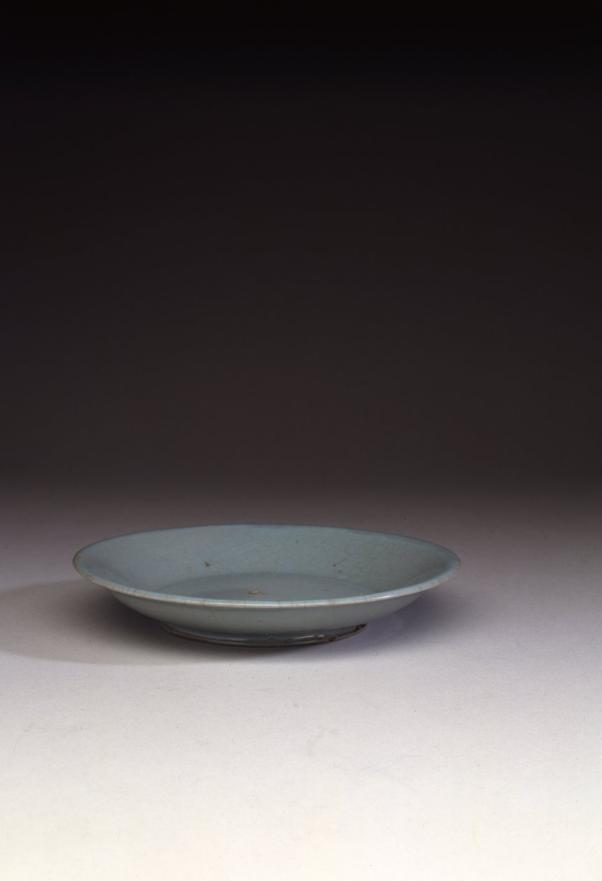 Rare Ruyao Shallow Dish by Northern Song Dynasty Chinese School