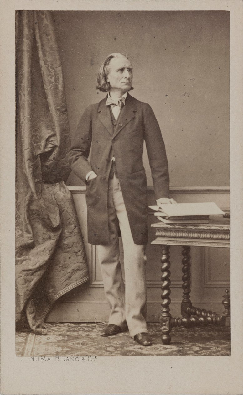Portrait of the Composer Franz Liszt 1811-1886, c. 1870 by Numa Blanc