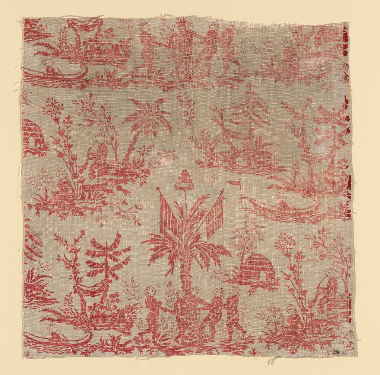 La Danse des Noirs (Furnishing Fabric) by Oberkampf Manufactory
