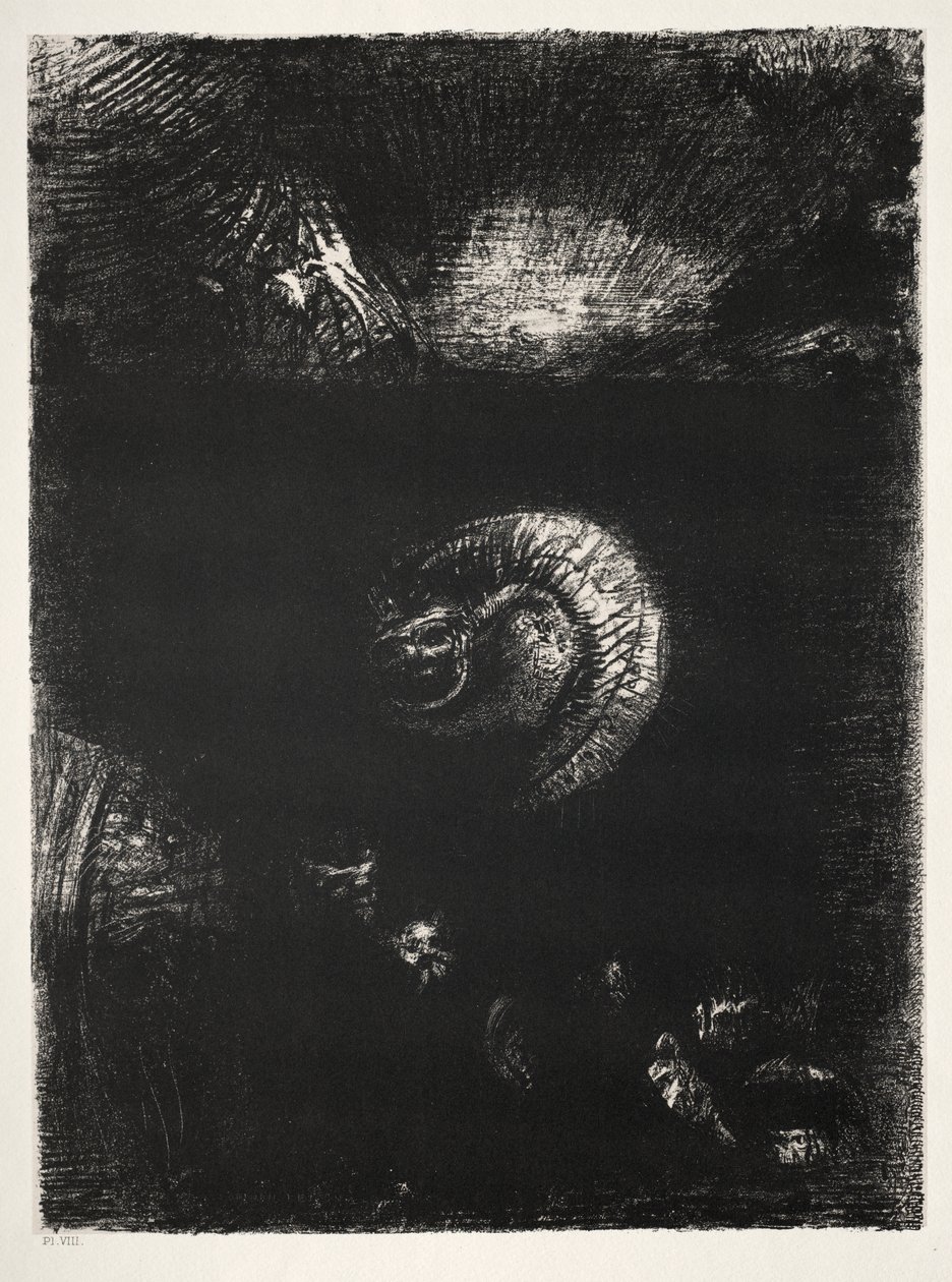 And All Manner of Frightful Creatures Arise by Odilon Redon