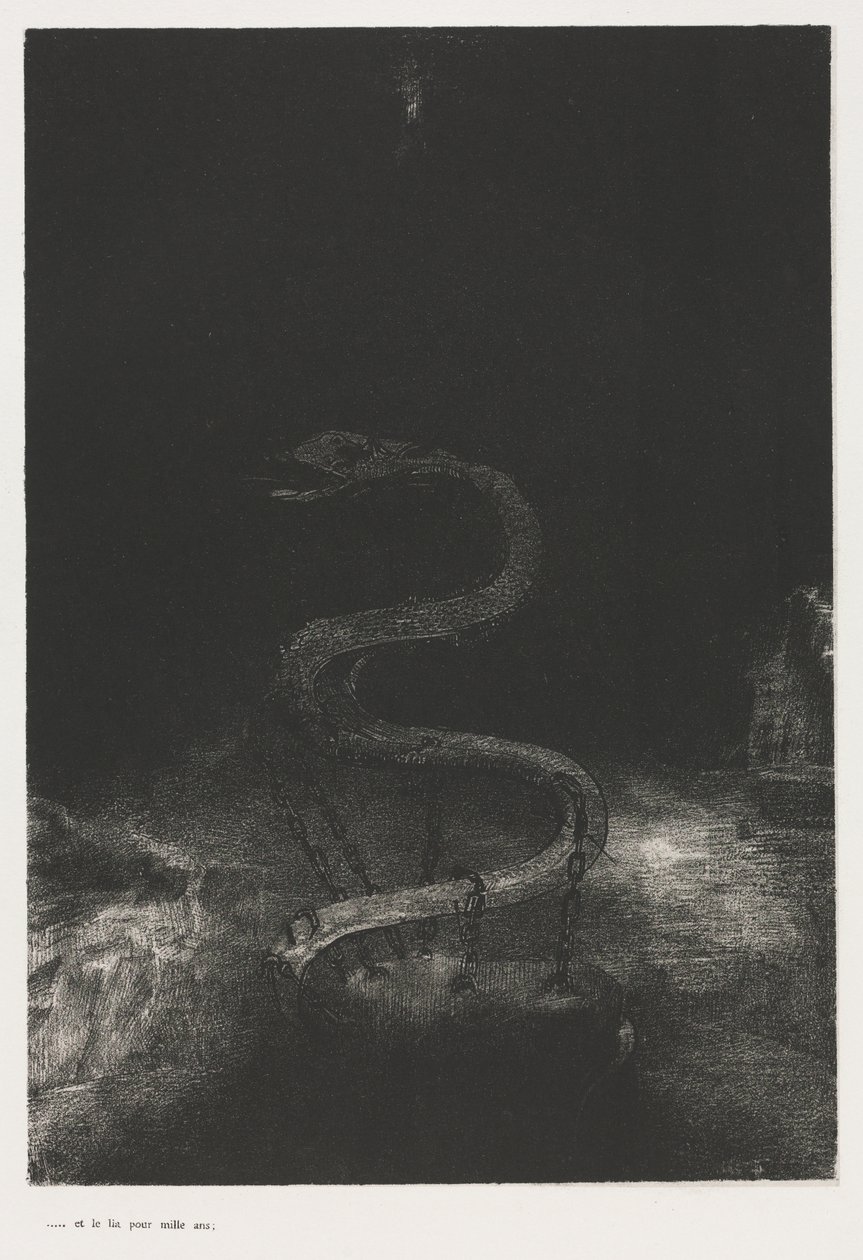 And Bound Him a Thousand Years by Odilon Redon