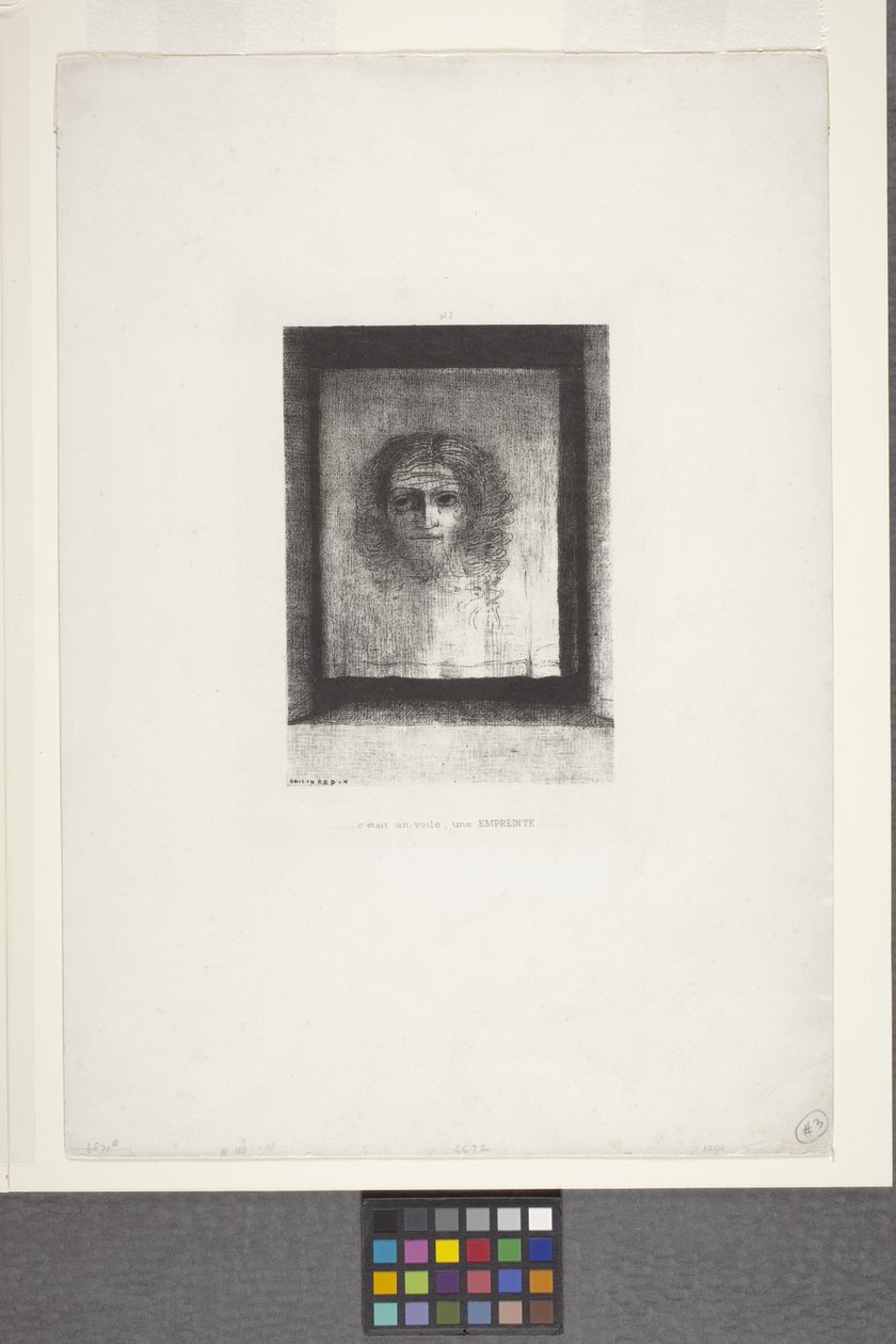 It Is a Veil, an Imprint by Odilon Redon