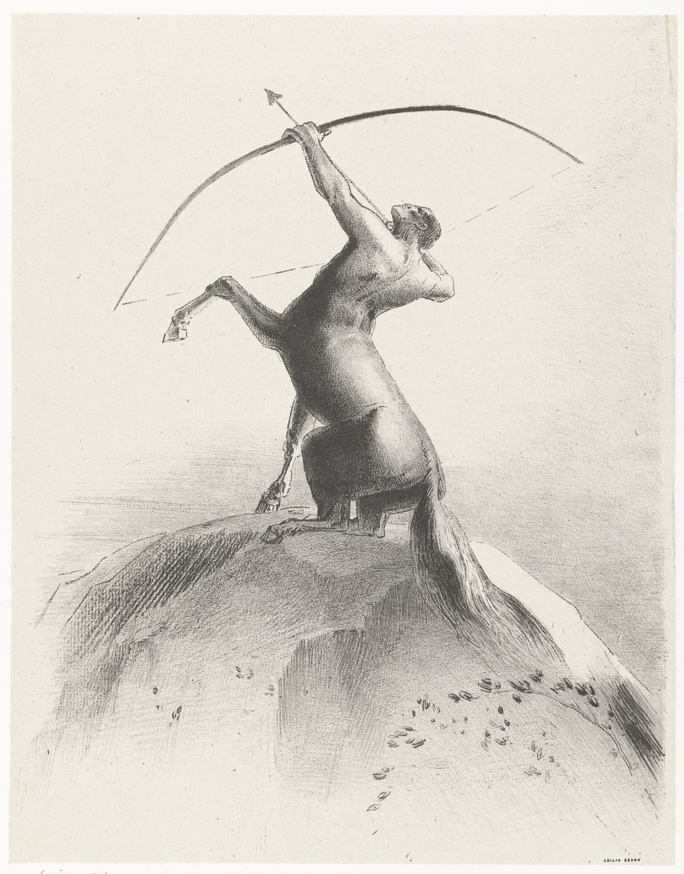 Centaur Aiming at the Sky by Odilon Redon