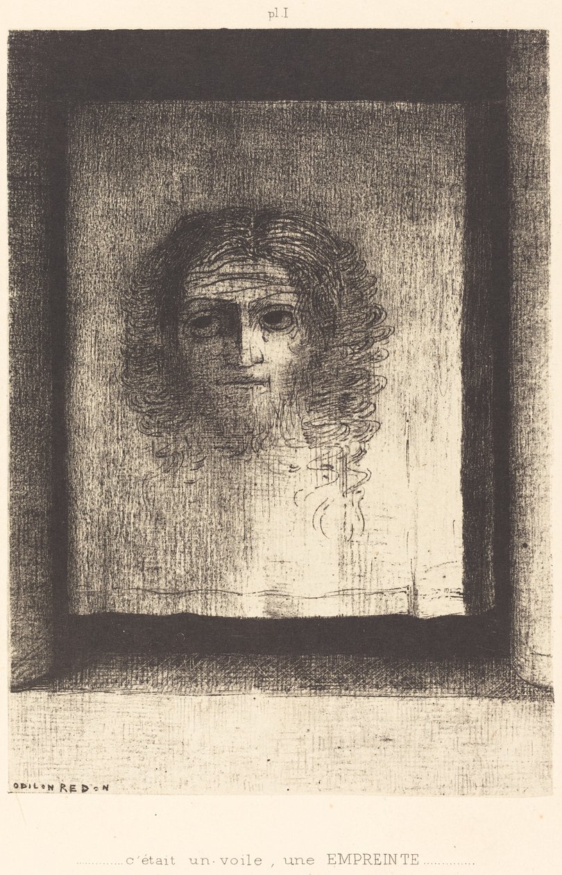 It was a Veil, an Imprint by Odilon Redon