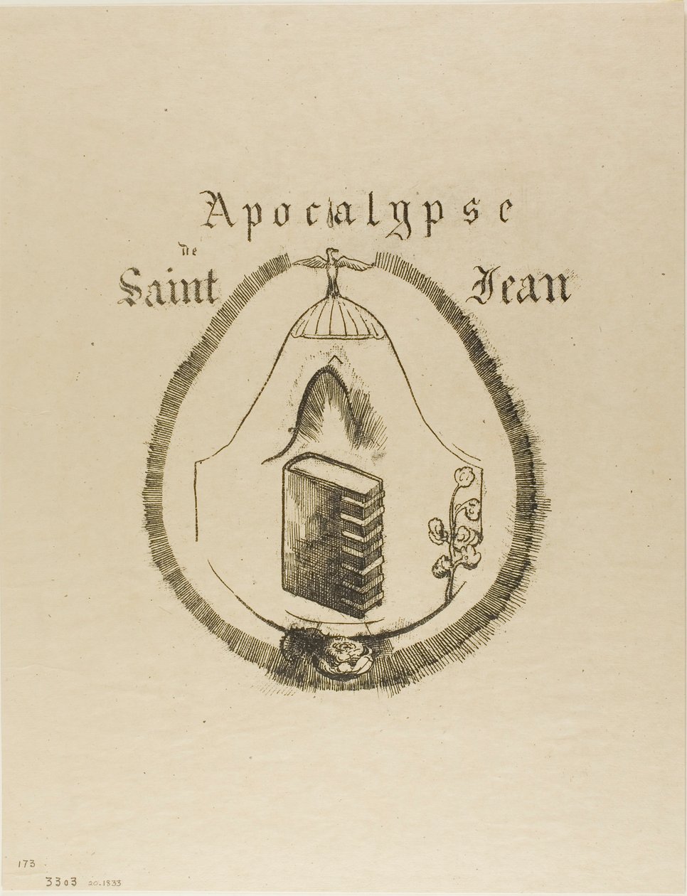Cover-Frontispiece for the Apocalypse of St. John by Odilon Redon