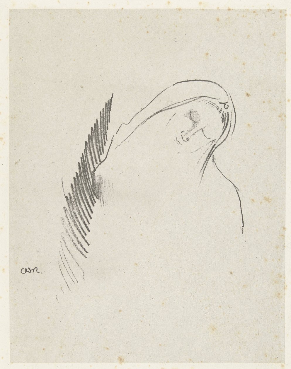 The Sleep by Odilon Redon