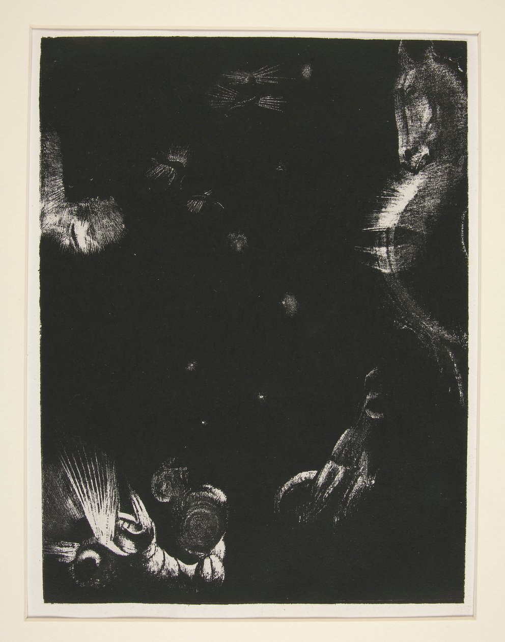 Various Peoples Inhabit the Lands of I by Odilon Redon