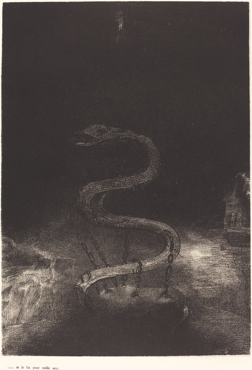And Bound Him a Thousand Years by Odilon Redon