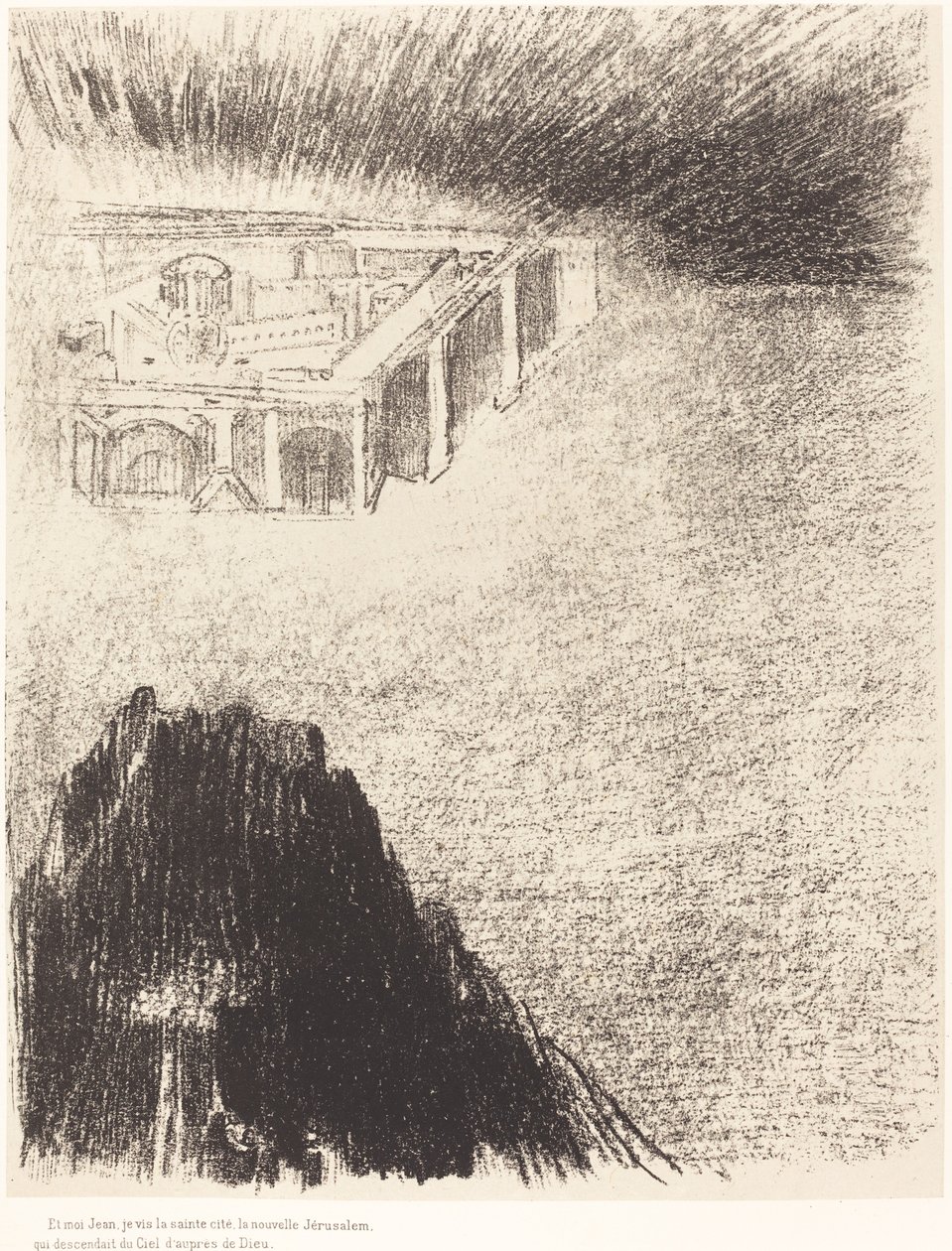 And I John Saw the Holy City, New Jerusalem, Coming Down from God Out of Heaven by Odilon Redon