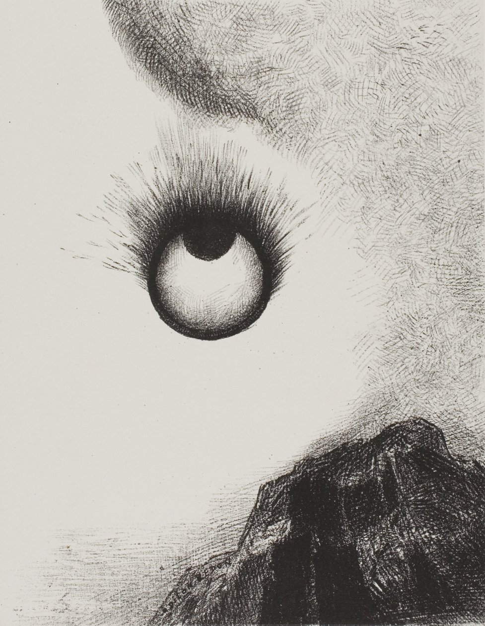 Everywhere Eyeballs are Aflame, plate 9 from The Temptation of Saint Anthony (1st series) by Odilon Redon