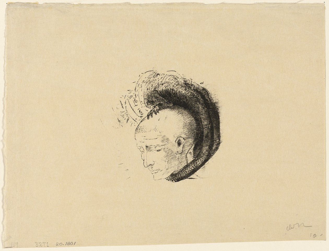 Frontispiece for The Idealist Movement in Painting by André Mellerio by Odilon Redon