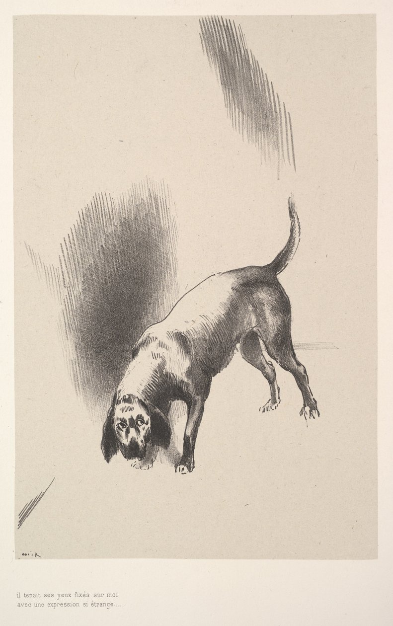 He Fixed His Eyes on Me with an Expression That Was So Strange by Odilon Redon