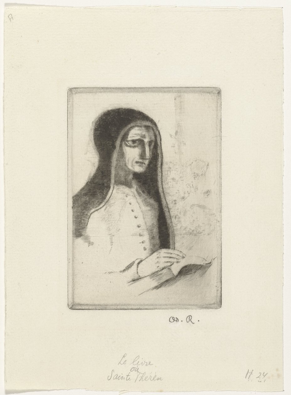 The Book (Sainte-Thérèse) by Odilon Redon