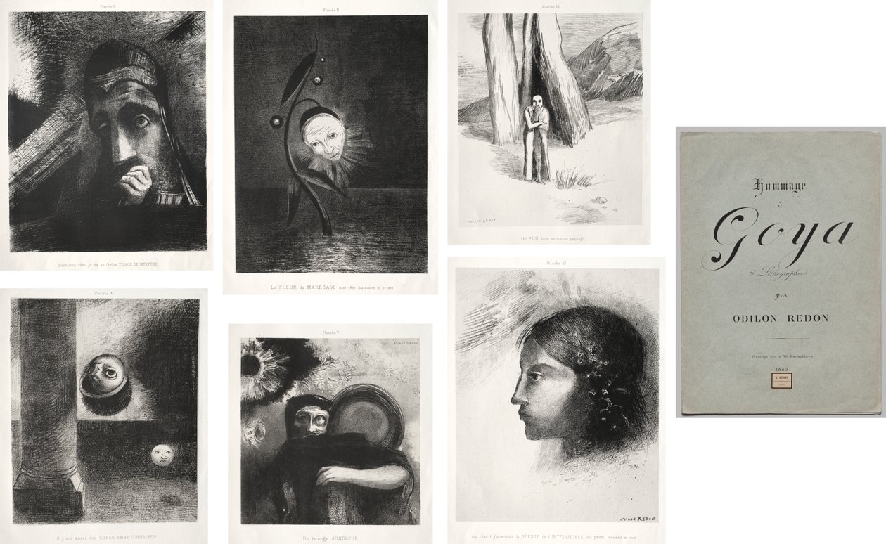 Homage to Goya by Odilon Redon