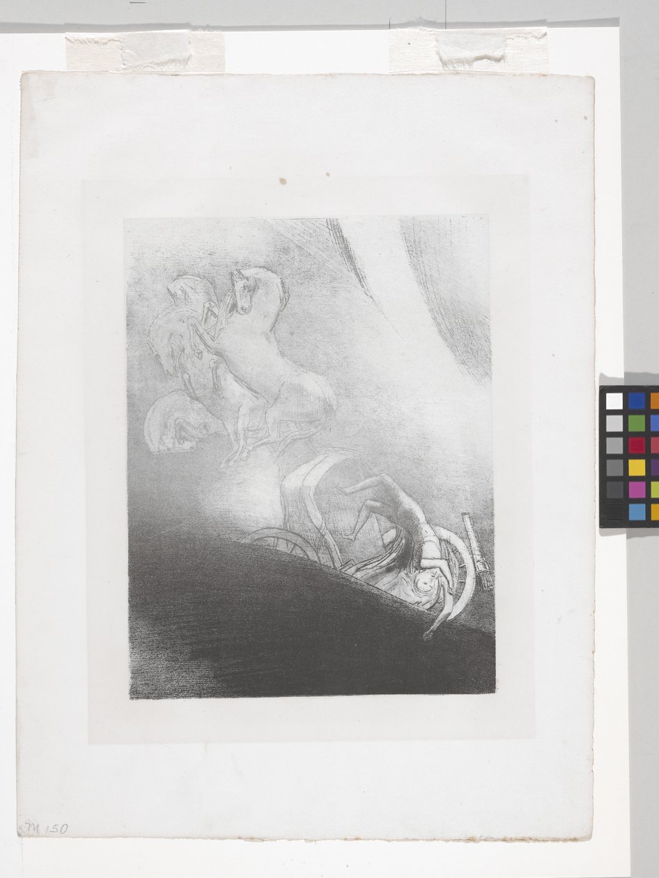 He Falls Into The Abyss... by Odilon Redon