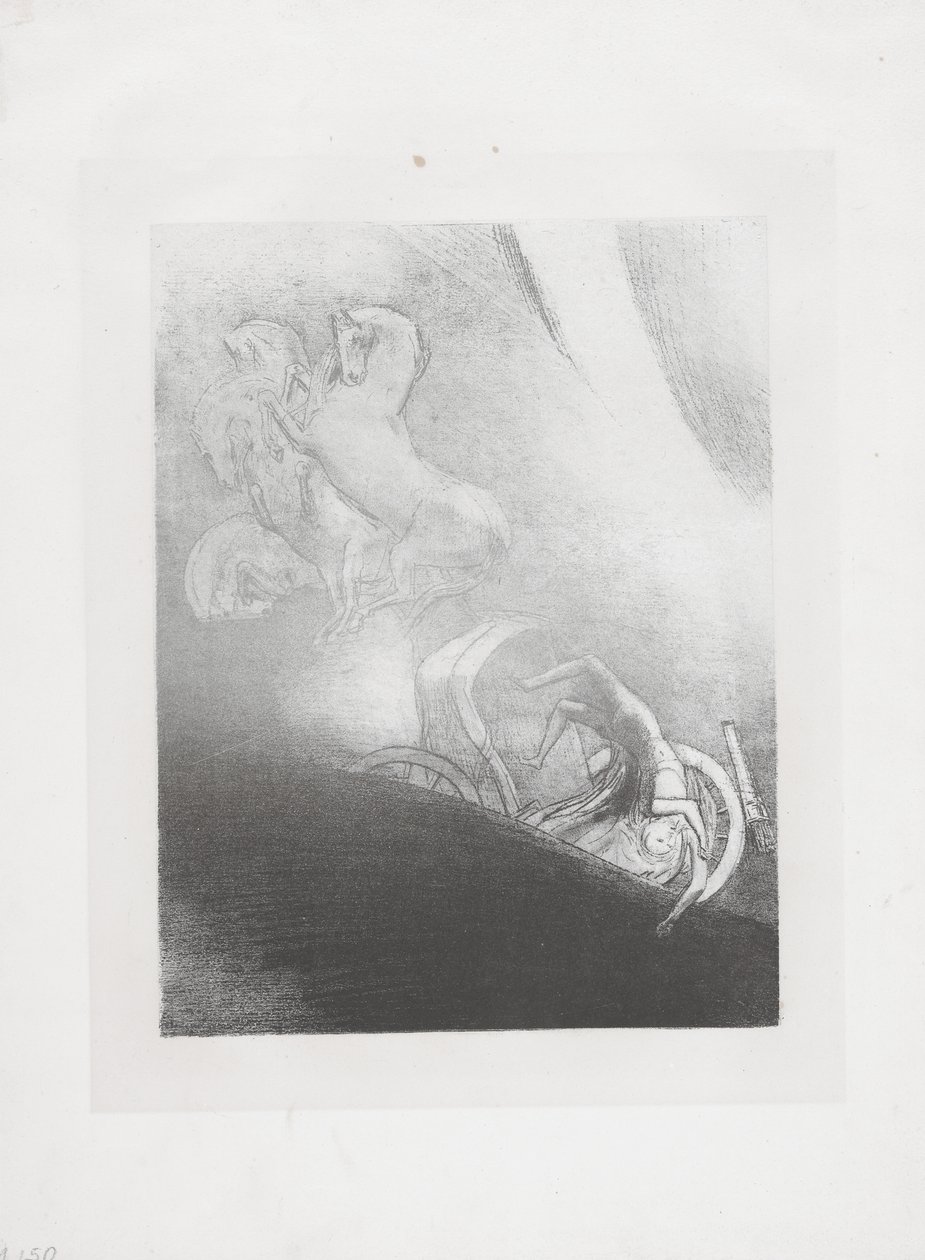 He Falls into the Abyss by Odilon Redon