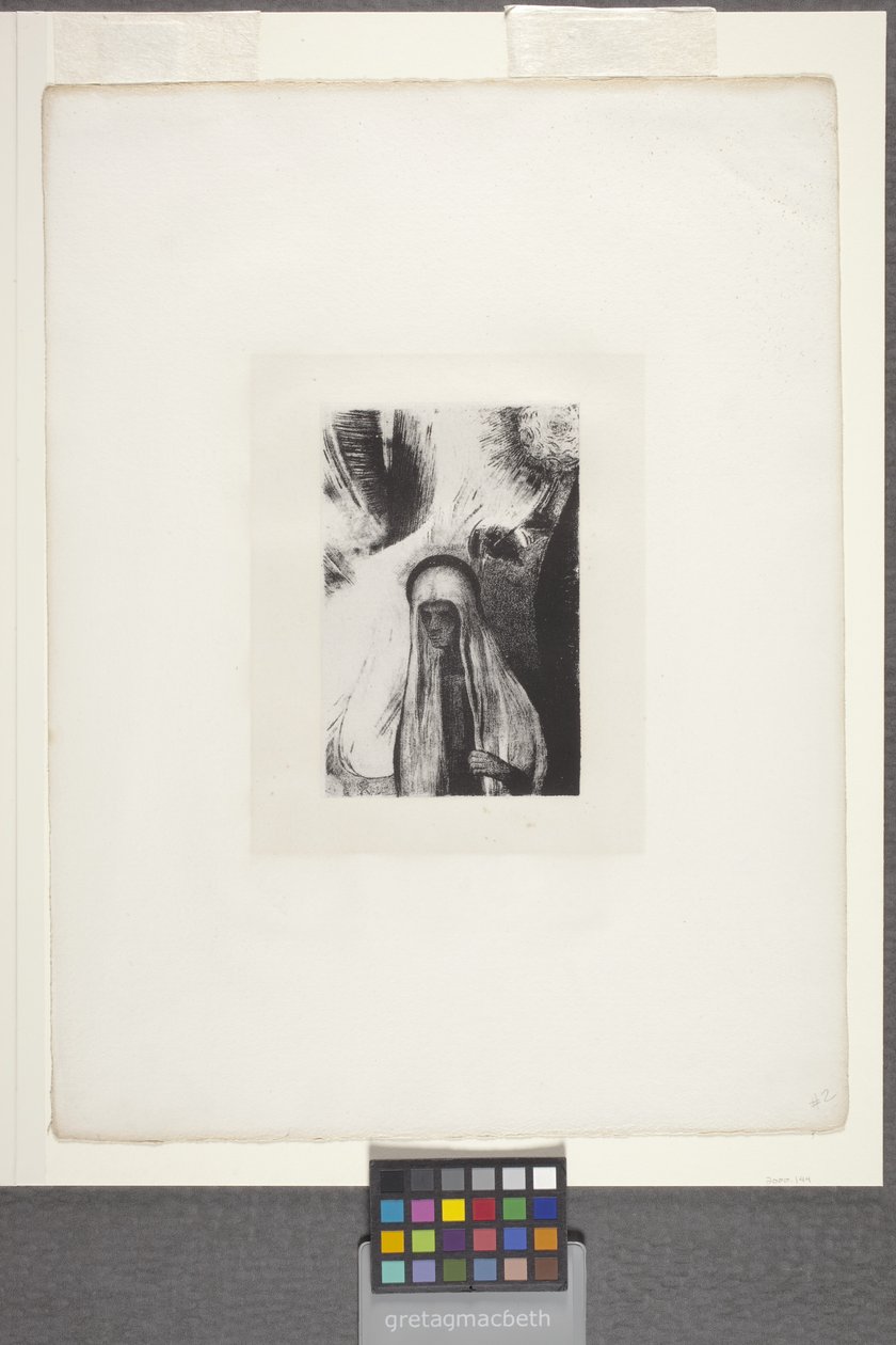 The Old Woman: "What Are You Afraid Of?" by Odilon Redon