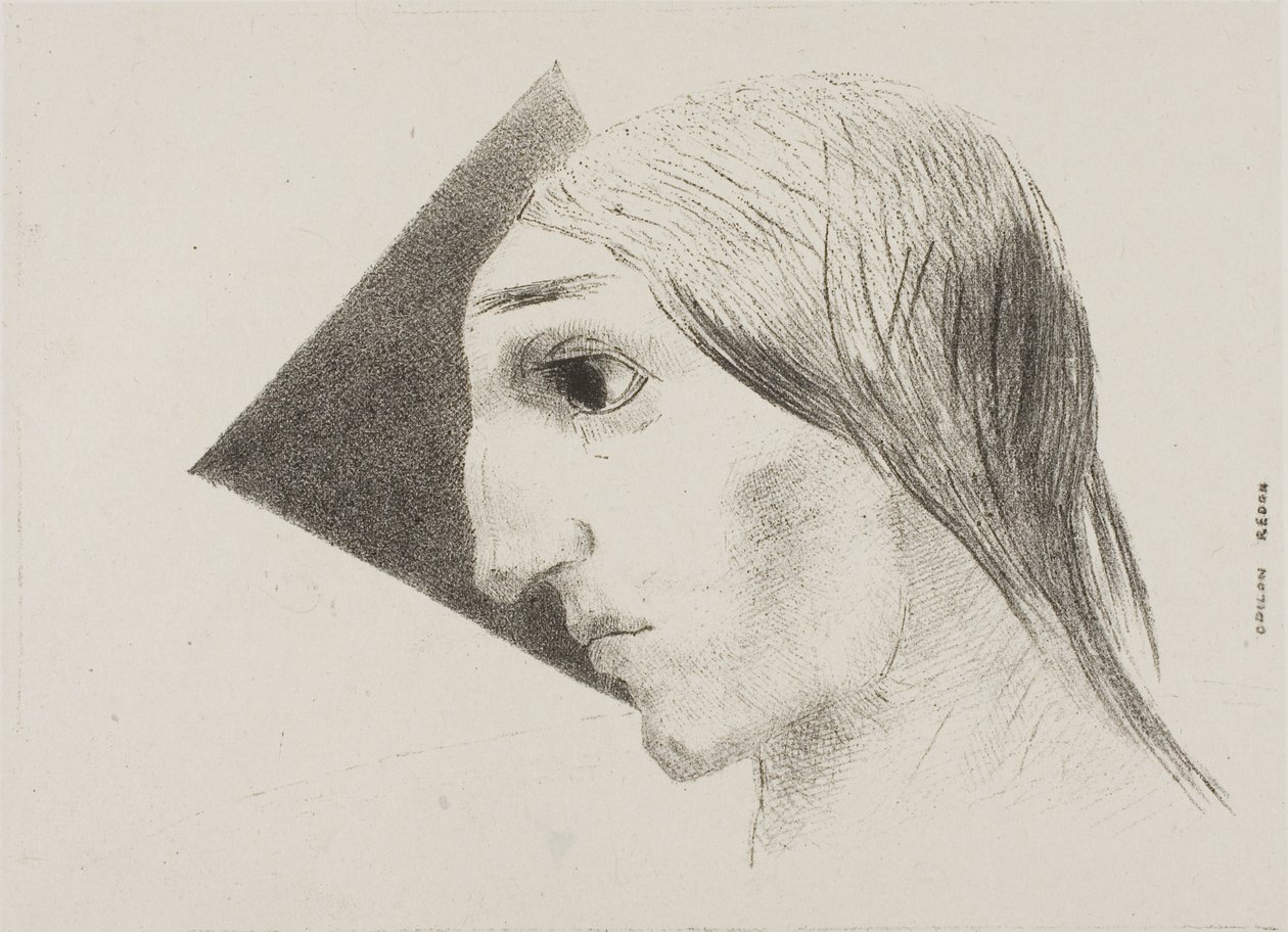 Madness, Plate Six from To Edgar Poe by Odilon Redon