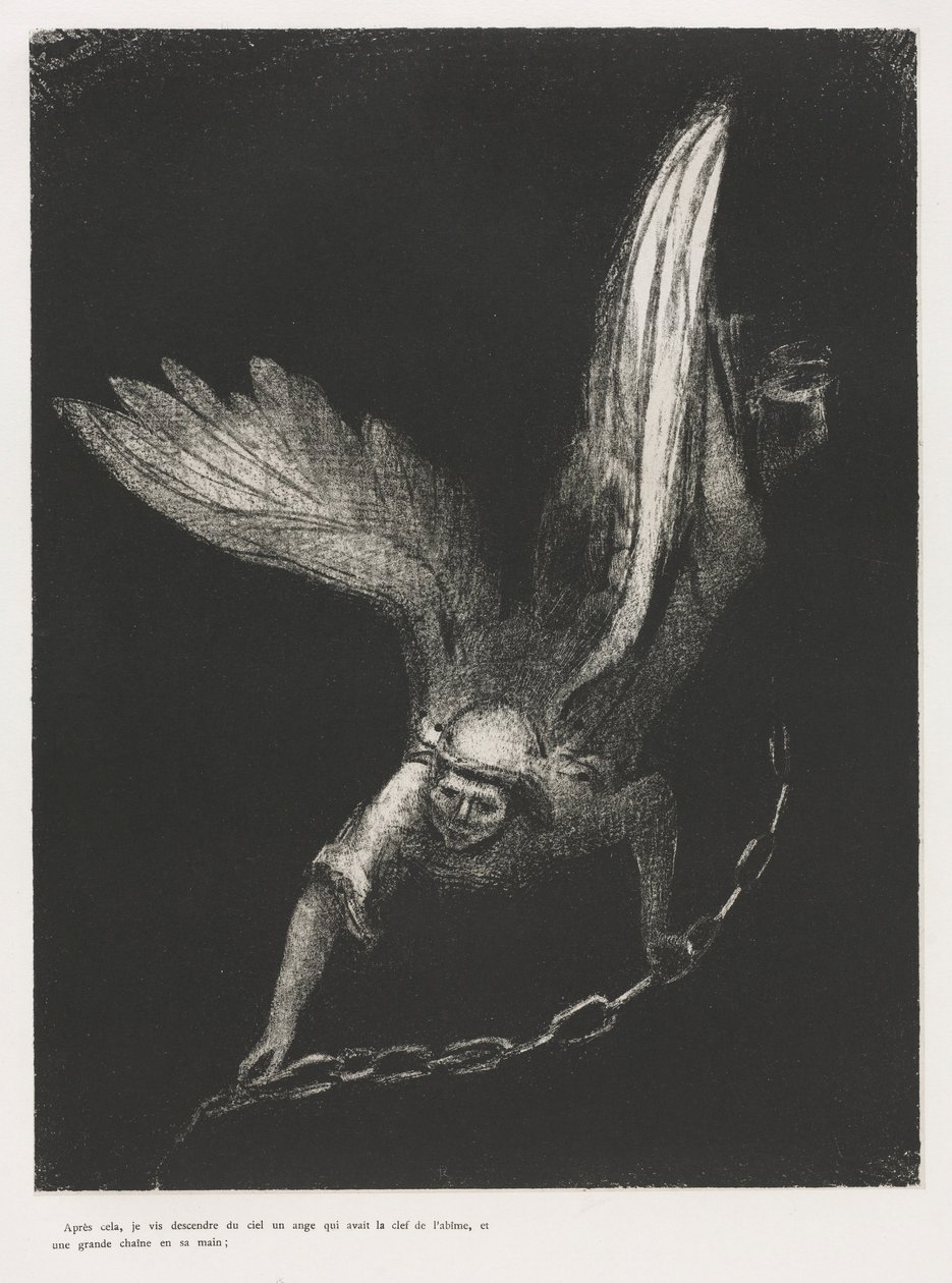 The Apocalypse of Saint John: And I Saw in the Right Hand of Him that Sat... by Odilon Redon