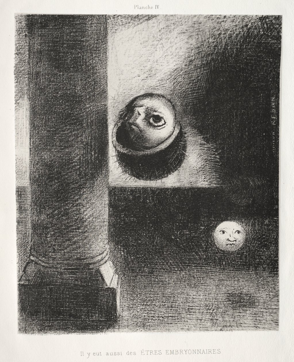 There Were Also Embryonic Beings by Odilon Redon