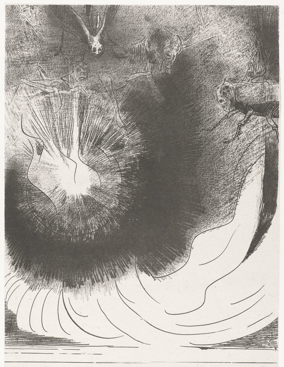 A Great Star Fell from Heaven by Odilon Redon