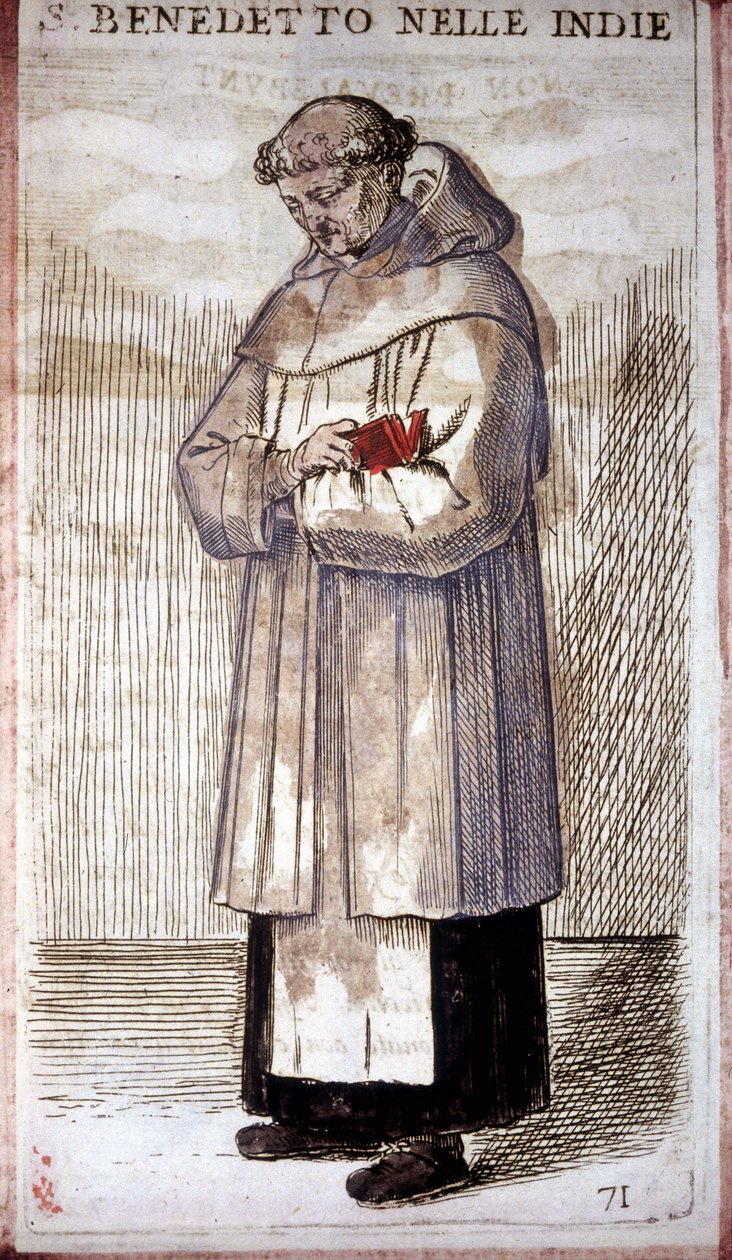 Religious order: a Benedictine monk by Odoardo Fialetti