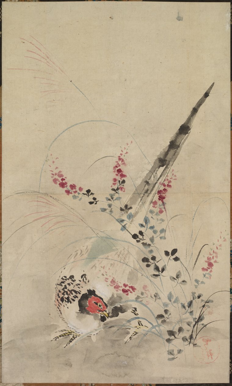 Pheasant and Grasses by Ogata Korin