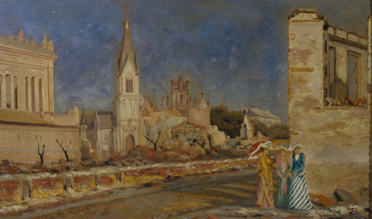 Kristiansand after the Fire by Olaf Isaachsen