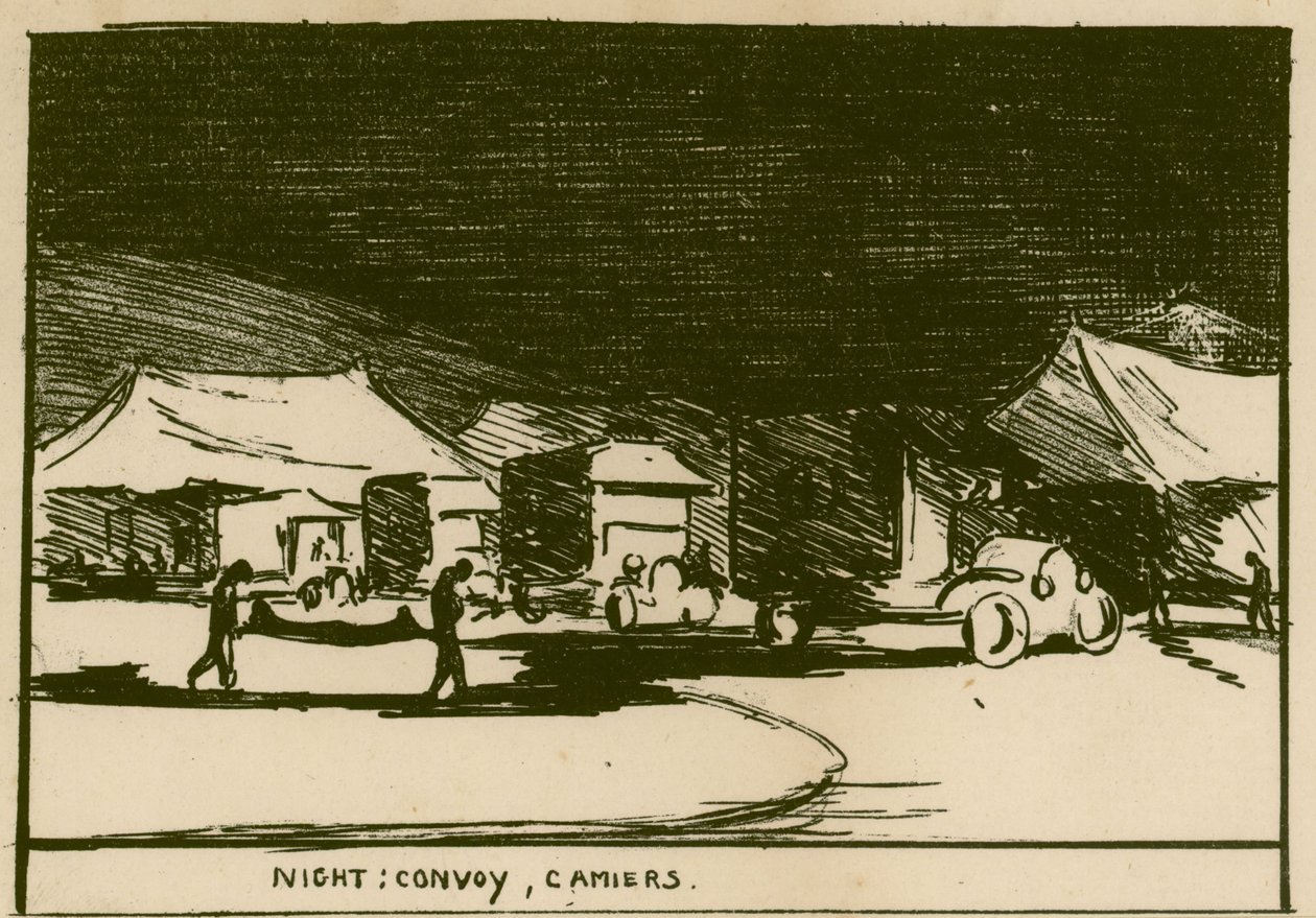 Night: Convoy, Camiers by Olive Mudie Cooke