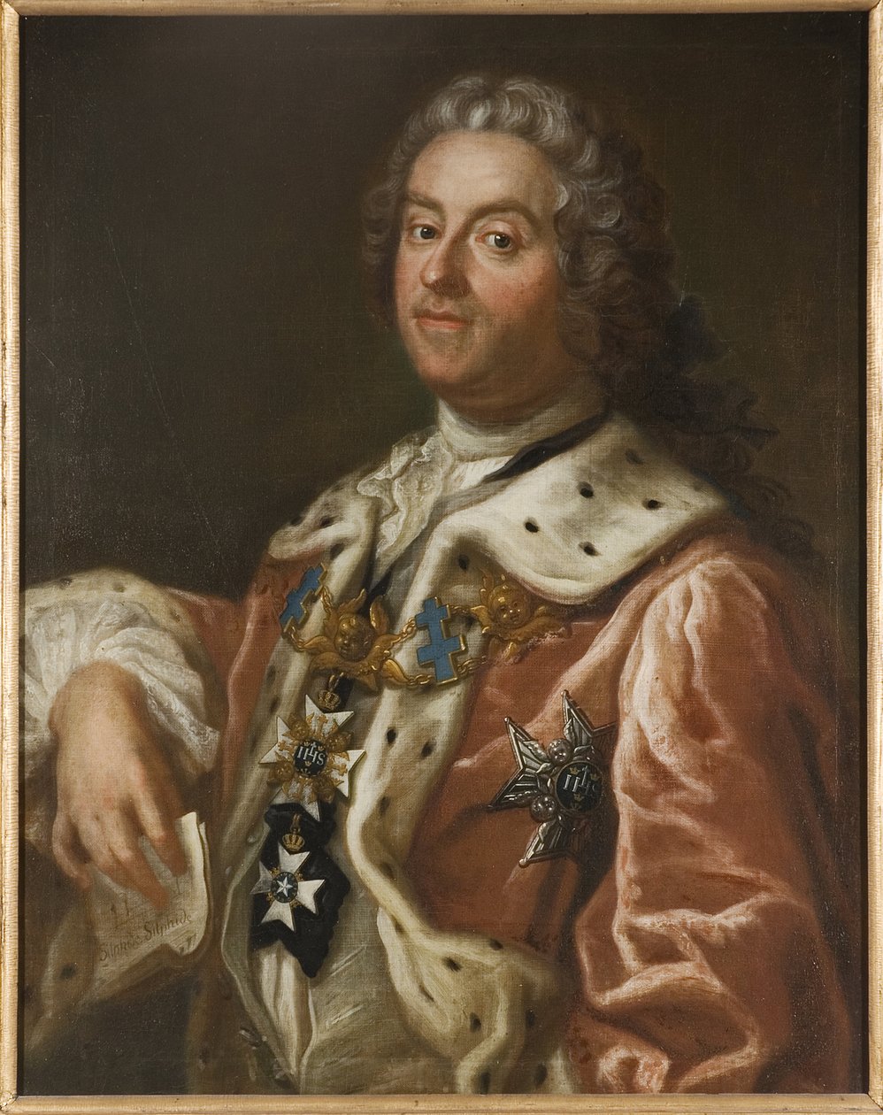 Portrait of Carl Gustaf Tessin by Olof Arenius