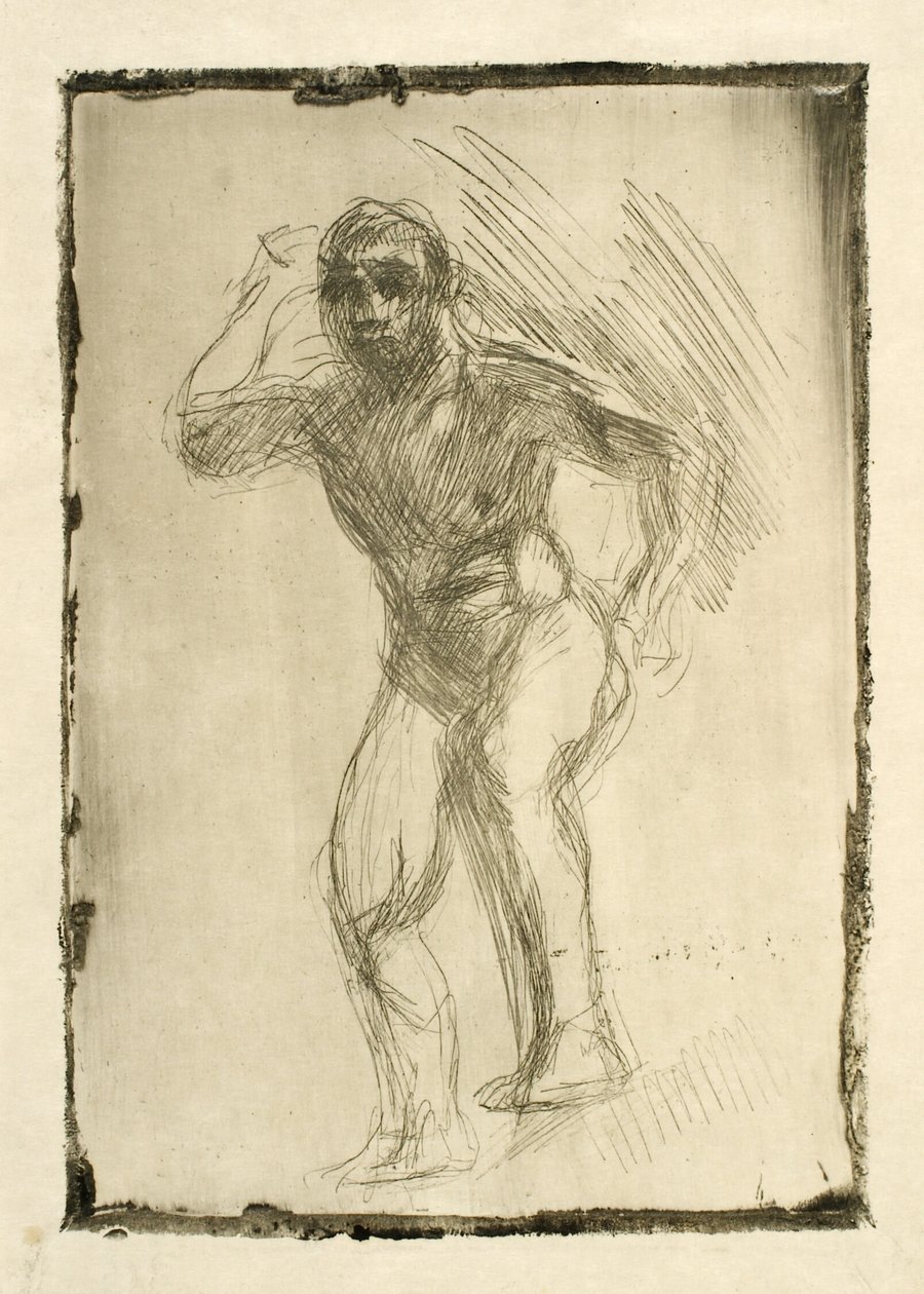 Atlas, Study by Oluf Hartmann: Premium art reproduction