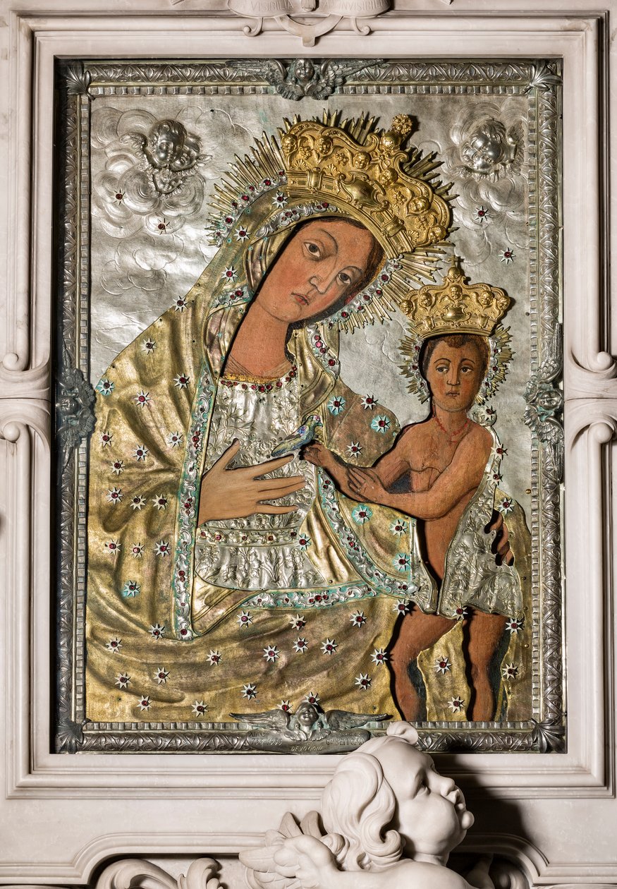 Madonna Odegitria - Icon with Riza by Onofrio Palvisino da Monopoli