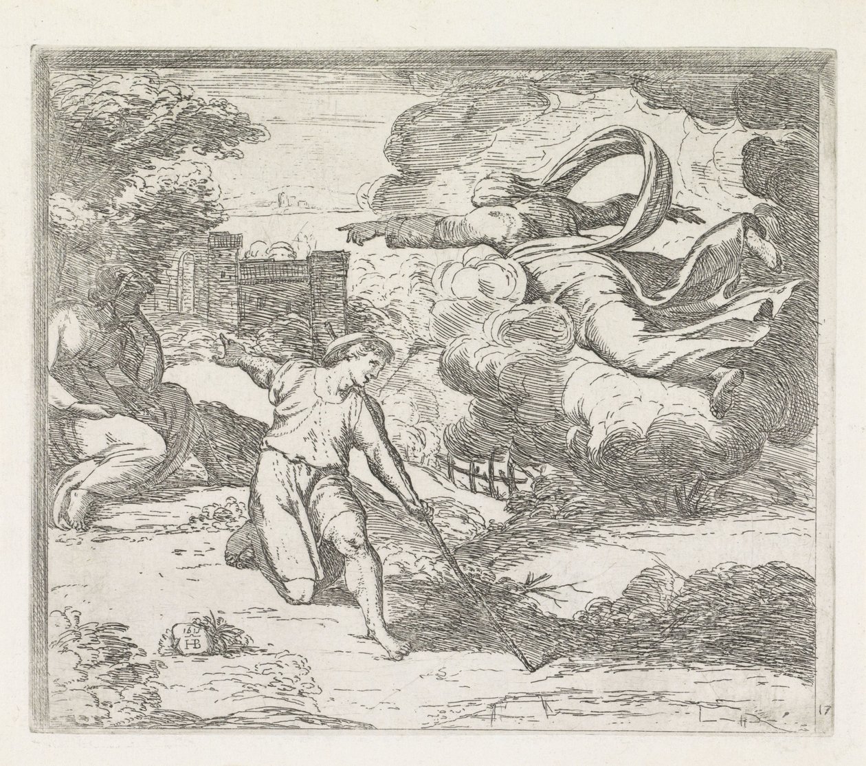 God Warns Isaac Not to Go to Egypt by Orazio Borgianni