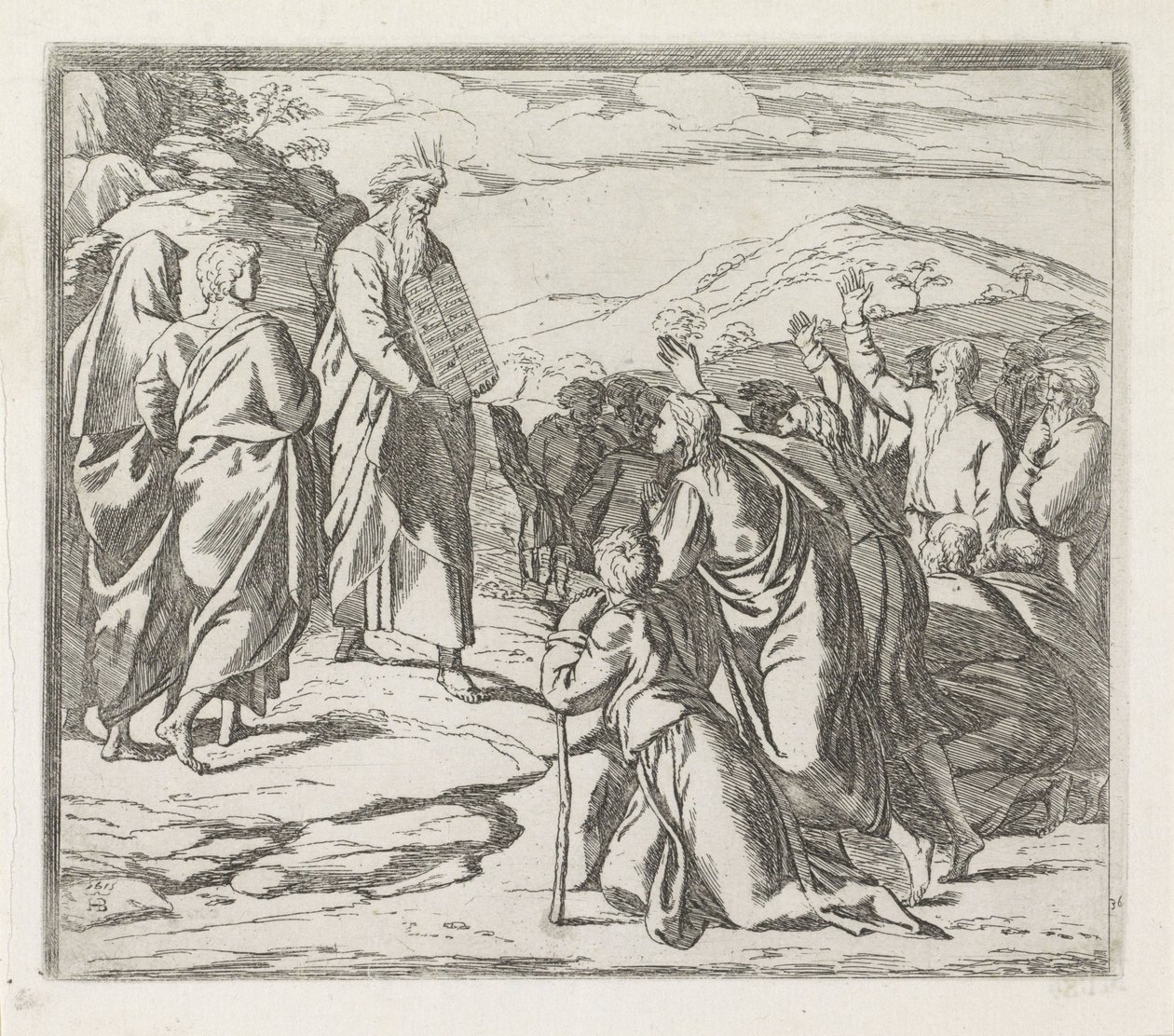 Moses Showing the Tablets of the Law by Orazio Borgianni