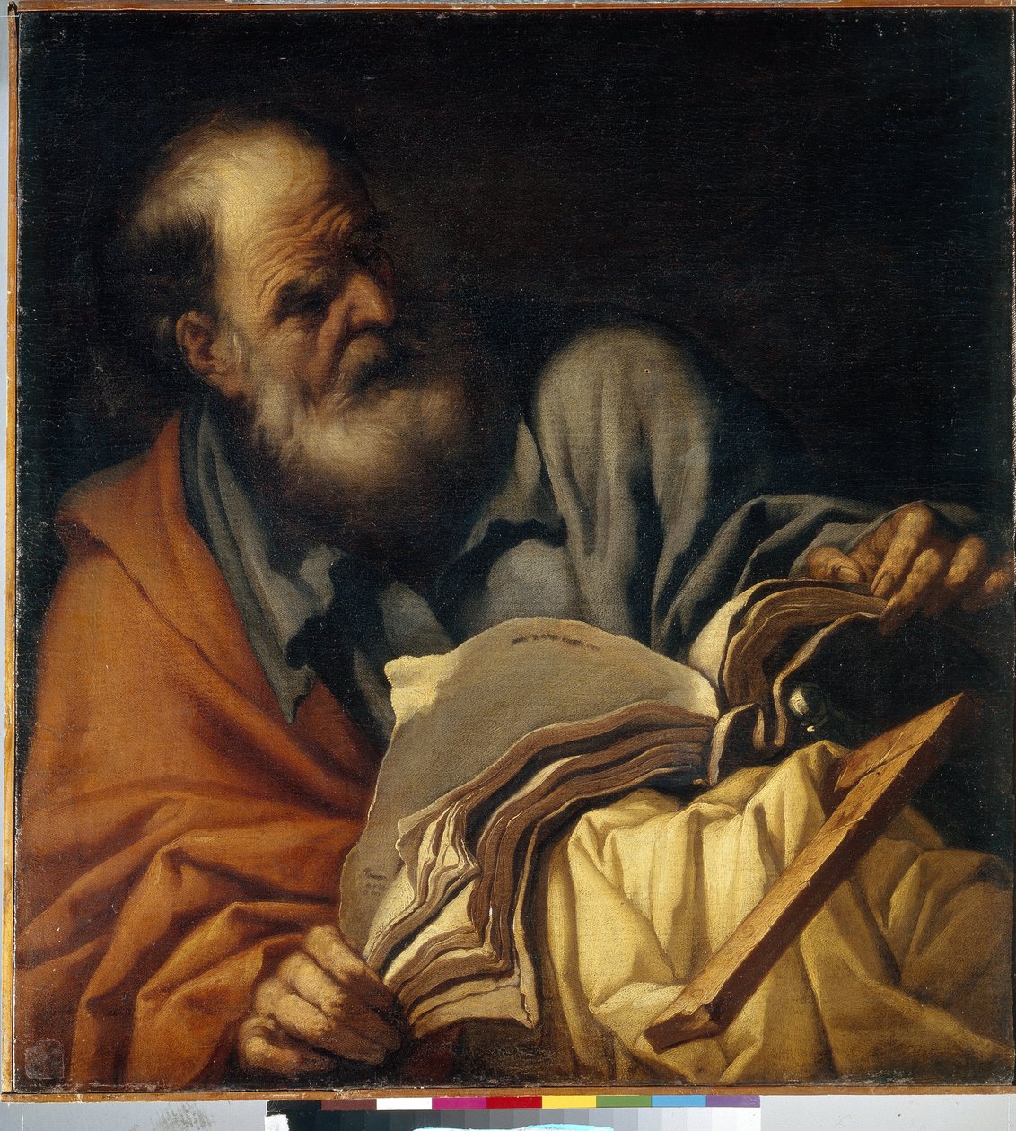 Saint Thomas The Apostle. by Orazio Borgianni