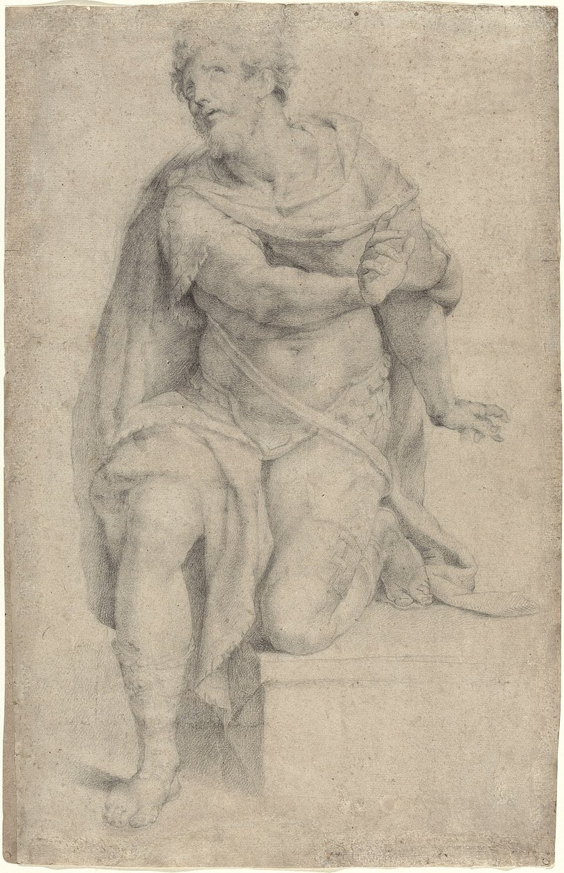 Study of a Kneeling Saint by Orazio Samacchini