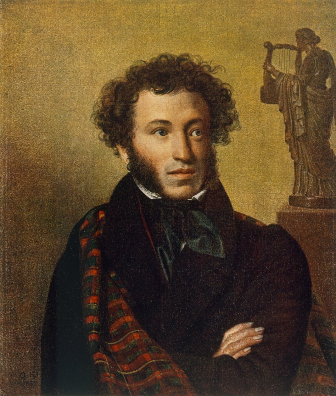 Portrait of Alexander Pushkin by Orest Adamovich Kiprensky
