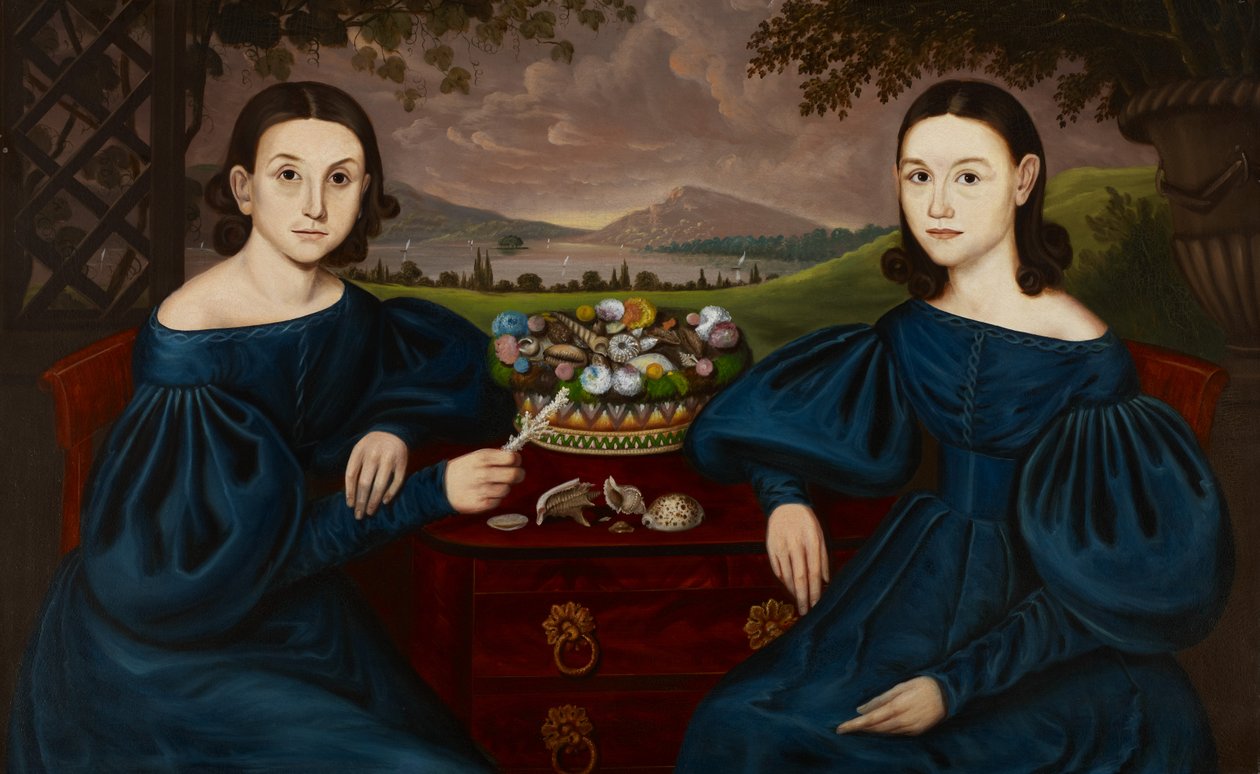 Ann and Eliza Dusenberry, 1838 by Orlando I. Bears