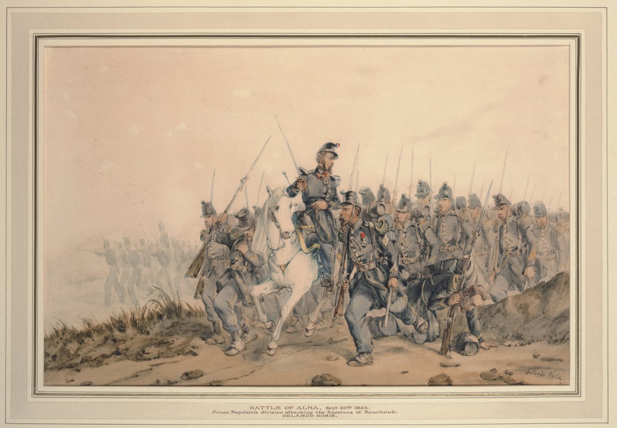 The Battle of the Alma on 20 September 1854, 1854 by Orlando Norie