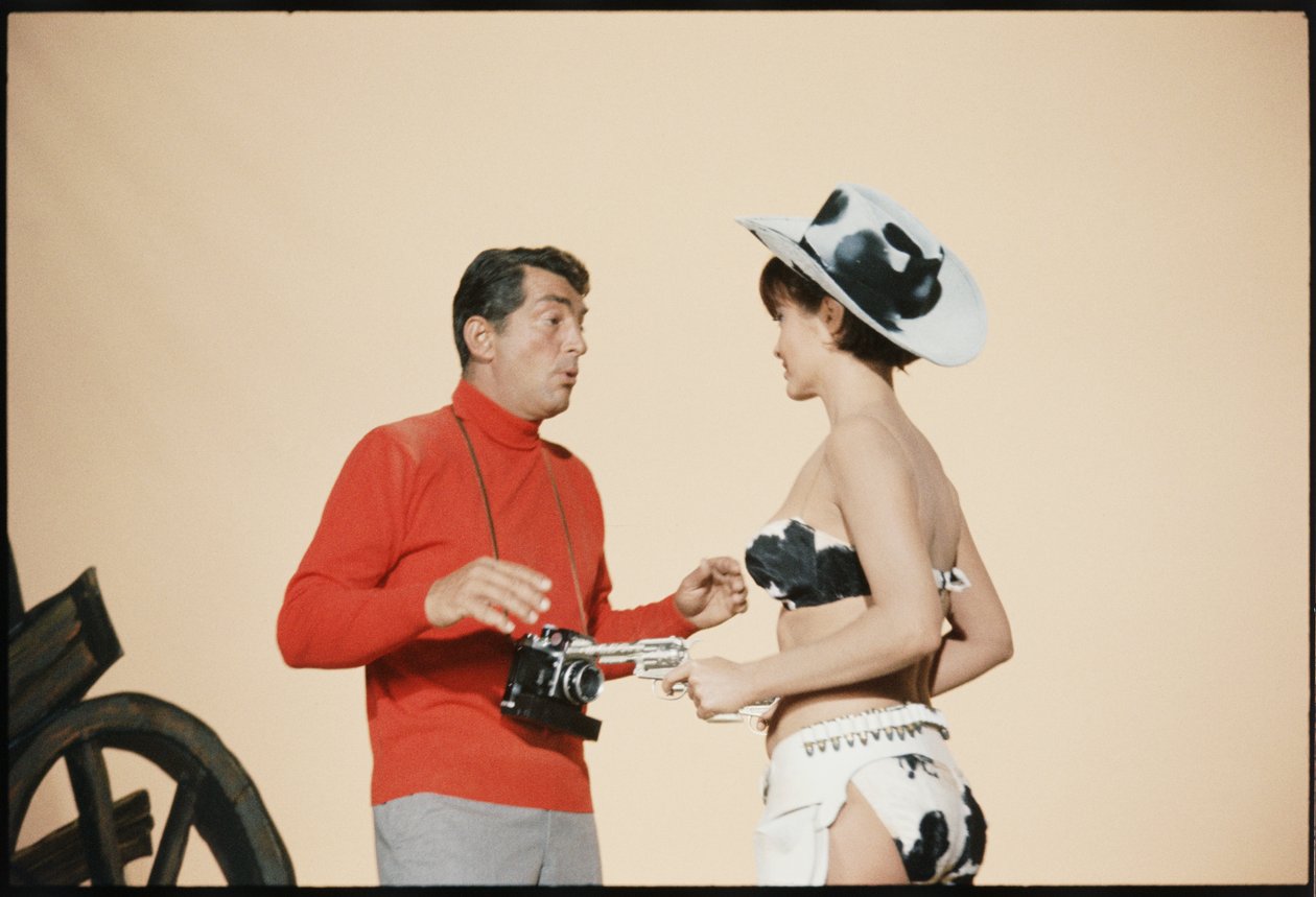 Dean Martin as Matt Helm on set 