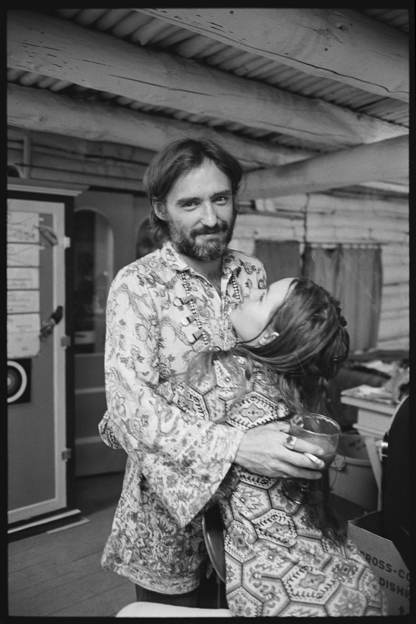 Dennis Hopper and wife Michelle Phillips at home in New Mexico by Orlando Suero