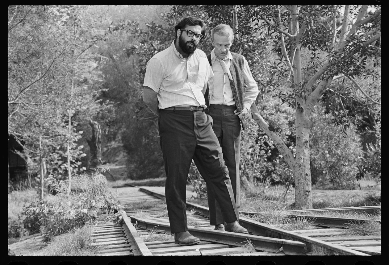 Francis Ford Coppola and Fred Astaire on Set of 