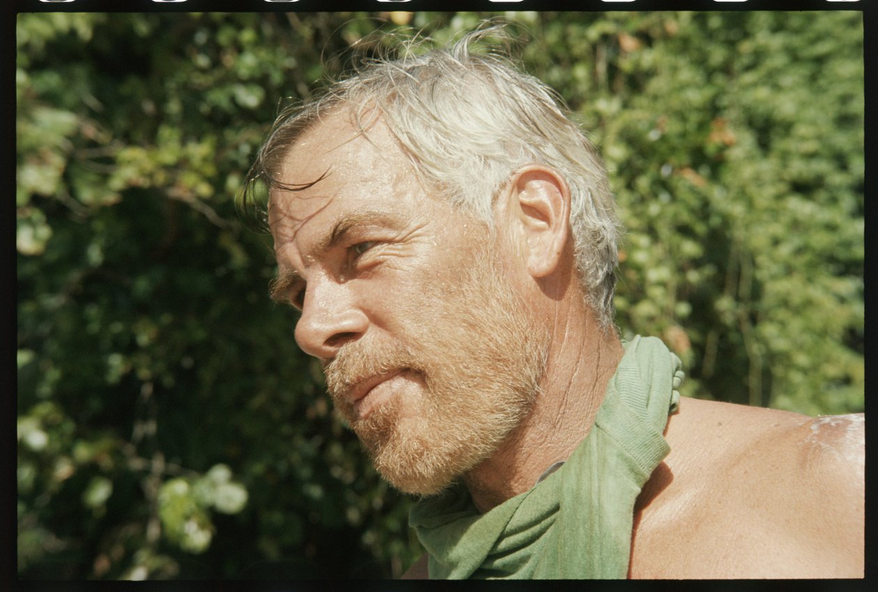 Lee Marvin on Set for 