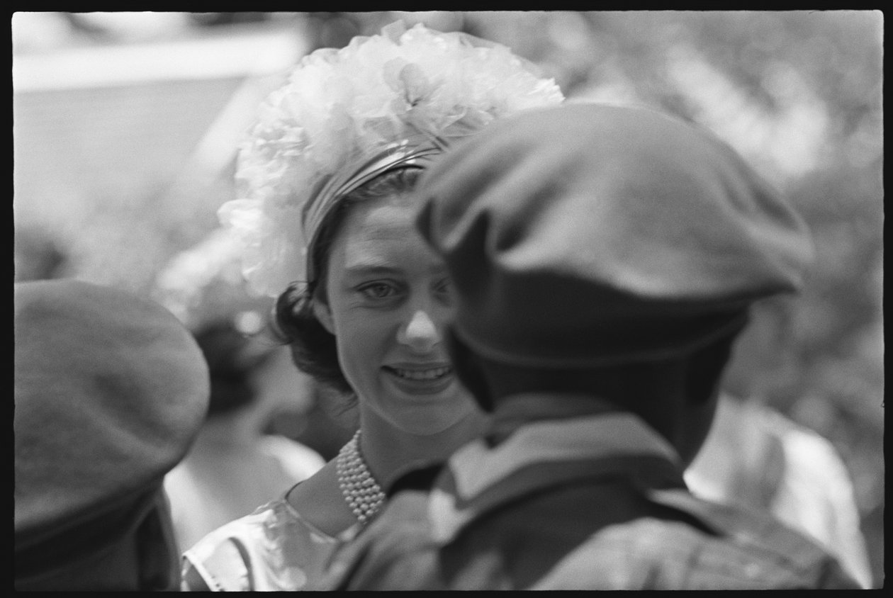 Princess Margaret greeting troops at the celebration of Jamaican independence by Orlando Suero