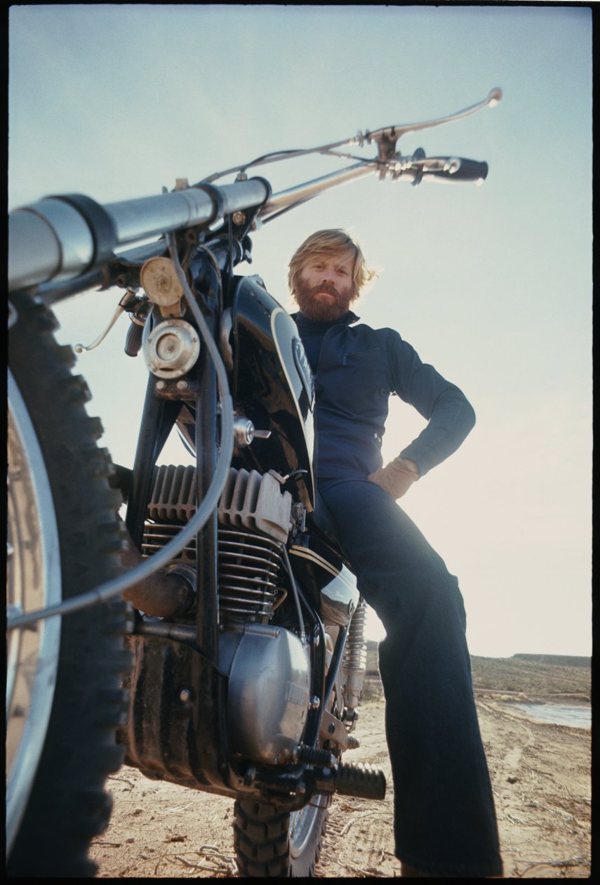 Robert Redford on the set of 