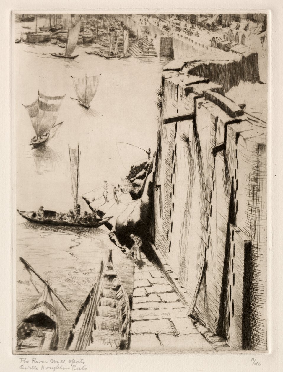 River Wall, Oporto by Orville Houghton Peets
