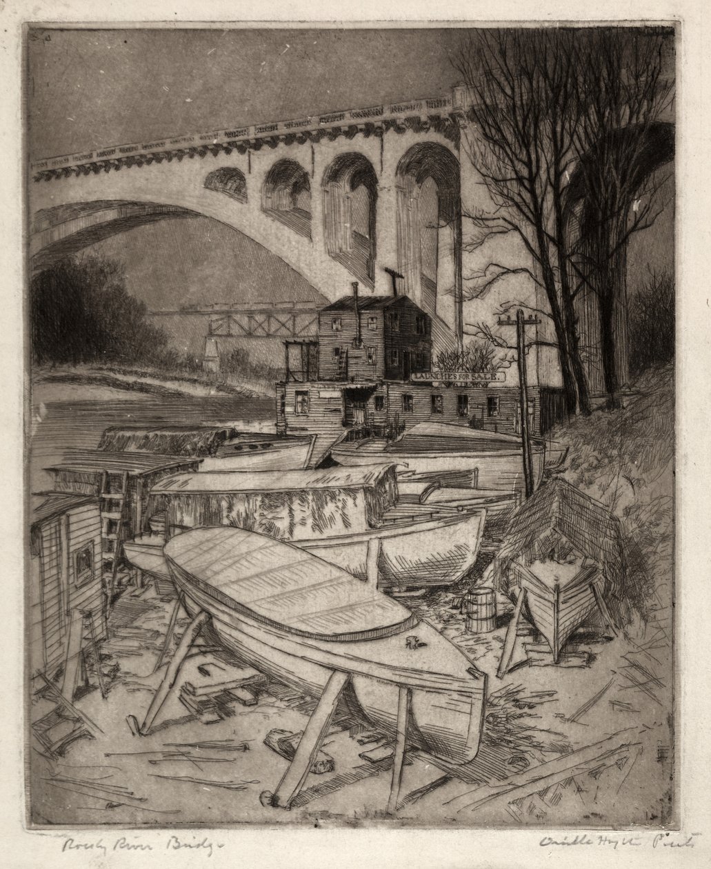 Rocky River Bridge by Orville Houghton Peets