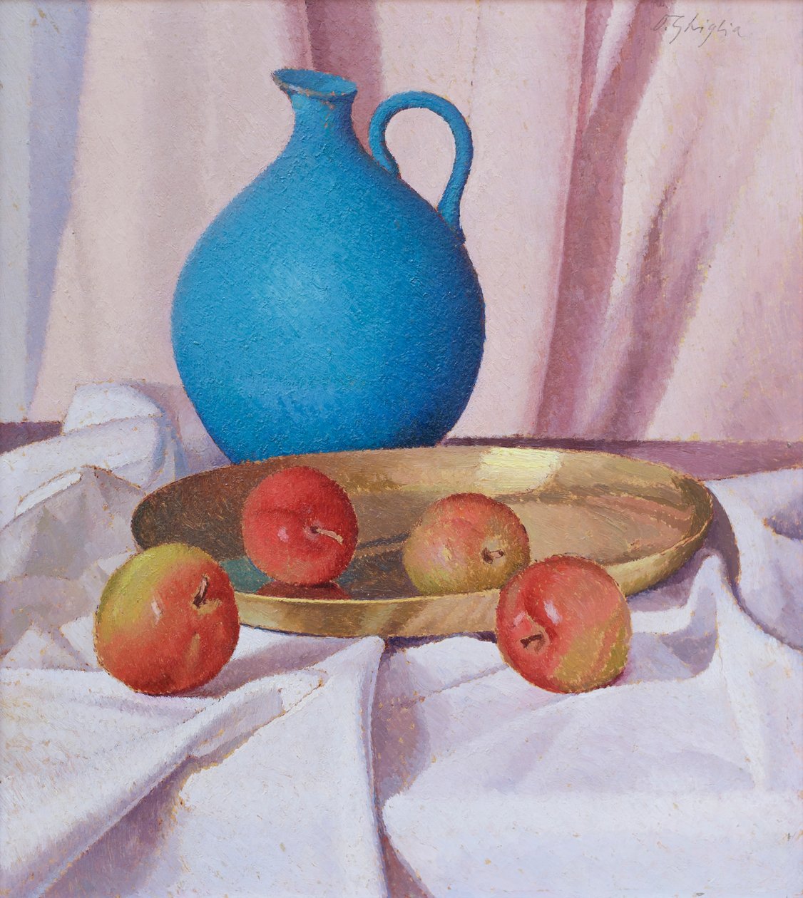 Composition with Apples and Jug, c.1940-41 by Oscar Ghiglia